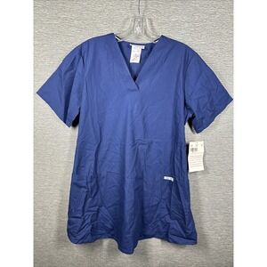 NWT Cherokee Workwear Scrub Top Navy Blue Style‎ 1782 Size XS